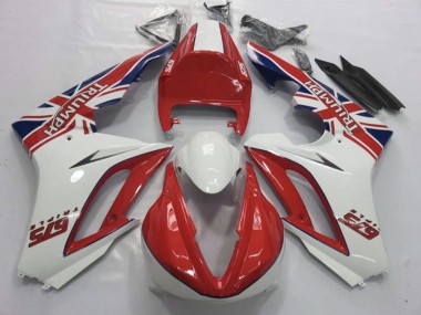 Rot & Weiß 09-12 Triumph Daytona 675 Verkleidung