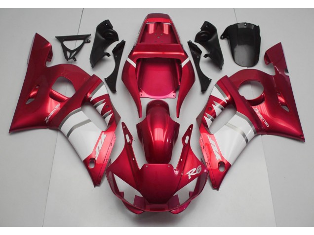 Rot & Weiß 98-02 Yamaha R6 Verkleidung