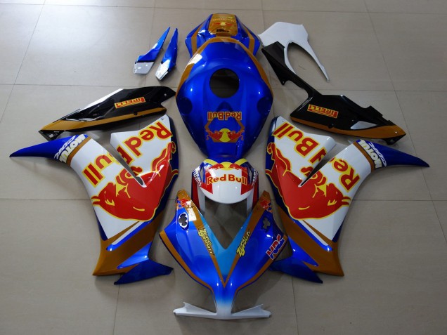 Rot Bull Blau & Gold 12-16 Honda CBR1000RR Verkleidung