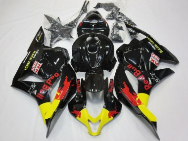 Rot Bull Schwarz Glänzend 09-12 Honda CBR600RR Verkleidung
