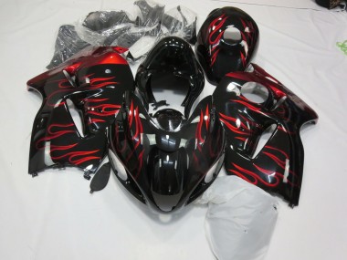 Rot Flamme 97-07 Suzuki GSXR 1300 Verkleidung