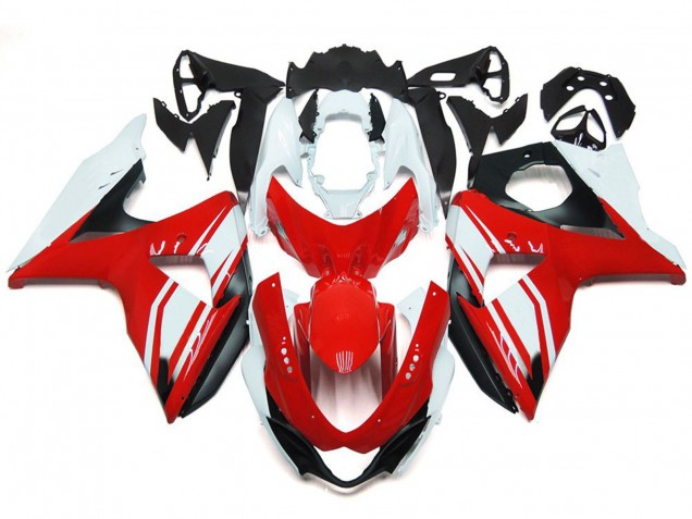 Rot Glanz Mit Schwarzem Stil 09-16 Suzuki GSXR 1000 Verkleidung