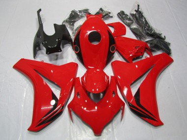 Rot Glänzend Klein-Akzent-Design 08-11 Honda CBR1000RR Verkleidung