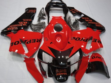 Rot Glänzend Repsol 03-04 Honda CBR600RR Verkleidung
