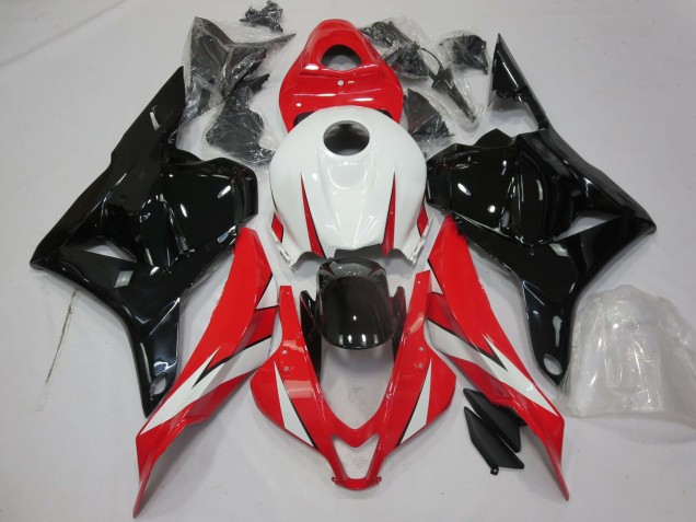 Rot Glänzend Weiß & Schwarz 09-12 Honda CBR600RR Verkleidung