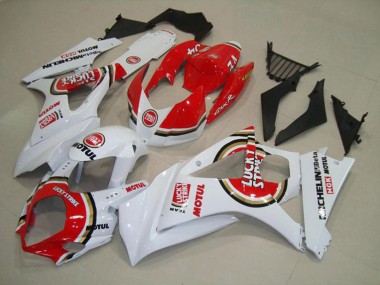 Rot Lucky Strike 07-08 Suzuki GSXR 1000 Verkleidung