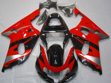 Rot OEM-Stil 01-03 Suzuki GSXR 600-750 Verkleidung