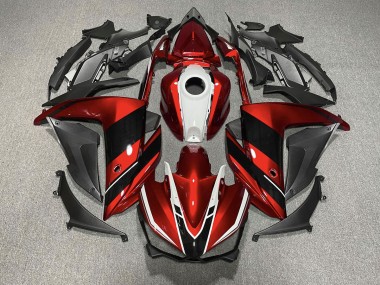 Rot Schwarz & Weiß 15-18 Yamaha R3 Verkleidung