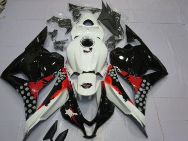 Rot & Schwarz Splatter 09-12 Honda CBR600RR Verkleidung
