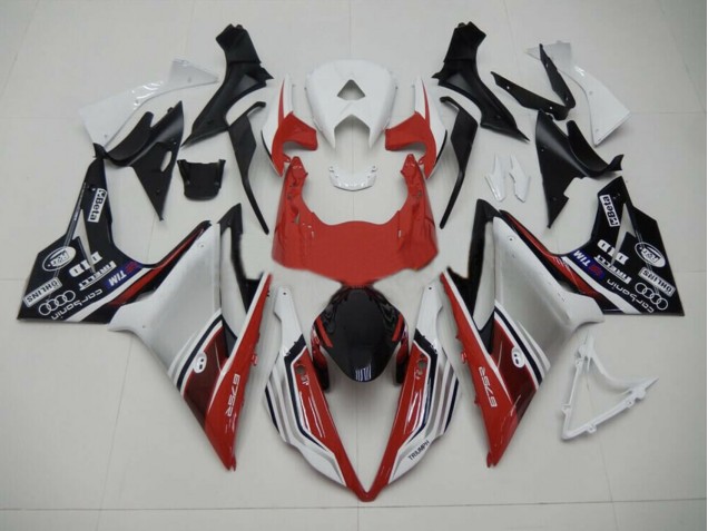 Rot Weiß & Schwarz Stil 13-16 Triumph Daytona 675 Verkleidung