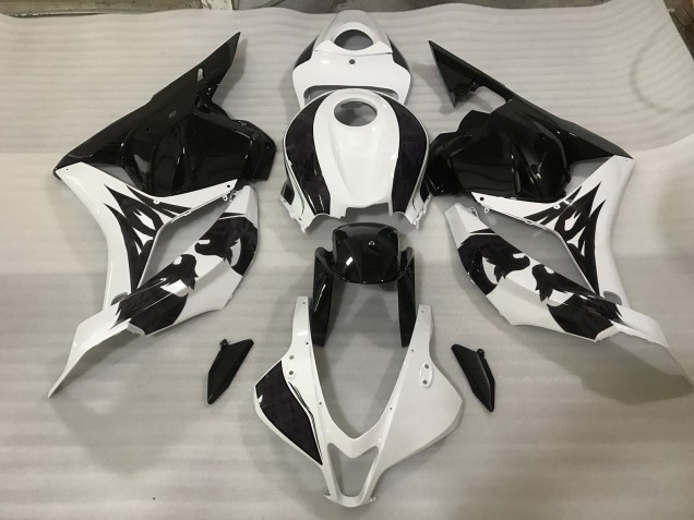 Schwarz/Weiß Benutzerdefiniert 09-12 Honda CBR600RR Verkleidung