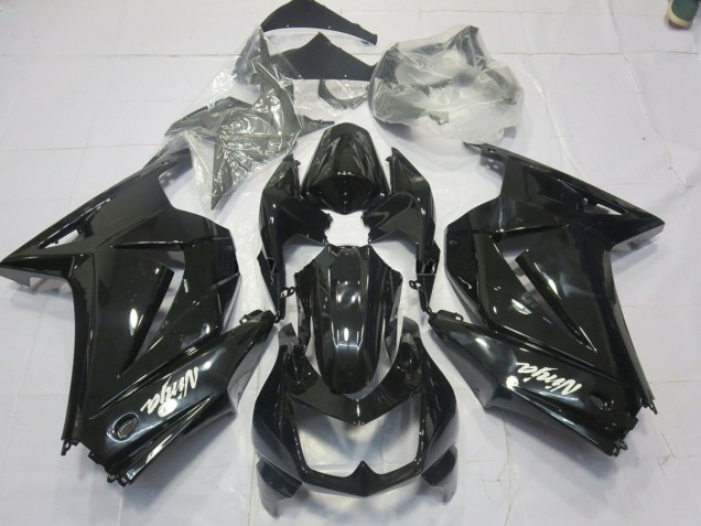 Schwarz Glanz (Custom) 08-12 Kawasaki Ninja 250 Verkleidung