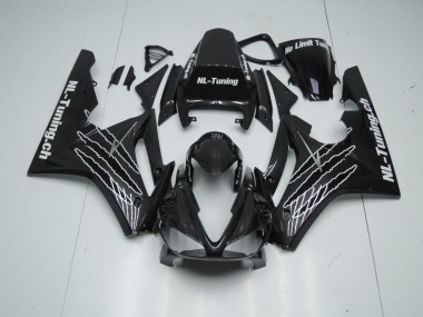 Schwarz Glanz Mit Weiß 09-12 Triumph Daytona 675 Verkleidung