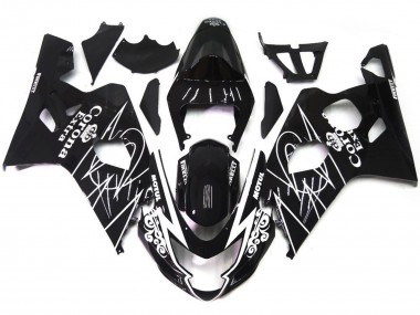 Schwarz Glänzend Corona Stil 04-05 Suzuki GSXR 600-750 Verkleidung