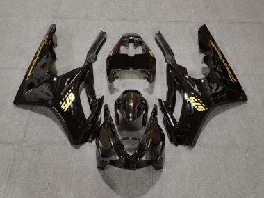 Schwarz Glänzend & Gold 06-08 Triumph Daytona 675 Verkleidung