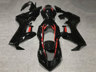 Schwarz Glänzend Mit Rotem Futter 17-23 Honda CBR1000RR Verkleidung