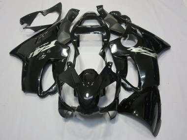 Schwarz Glänzend Silberner Aufkleber 01-03 Honda CBR600 F4i Verkleidung