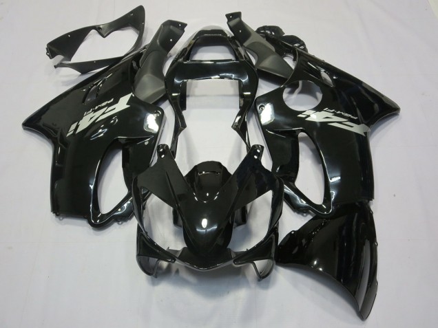 Schwarz Glänzend Silberner Aufkleber 01-03 Honda CBR600 F4i Verkleidung