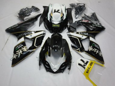 Schwarz Grau & Orange 09-16 Suzuki GSXR 1000 Verkleidung