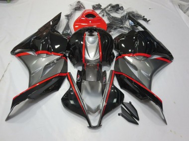 Schwarz & Grau Rot Pin 09-12 Honda CBR600RR Verkleidung