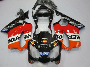 Schwarz Repsol 01-03 Honda CBR600 F4i Verkleidung