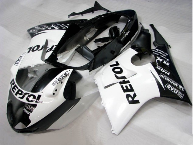 Schwarz Weiß Repsol 96-07 Honda CBR1100XX Verkleidung