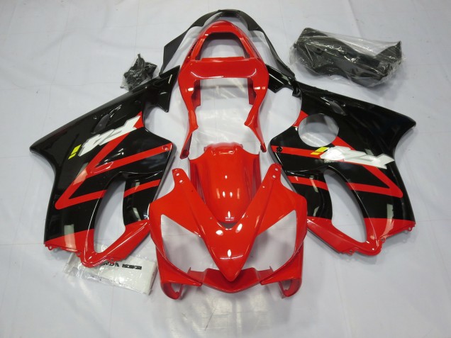 Schwarz Rot Weiß 01-03 Honda CBR600 F4i Verkleidung