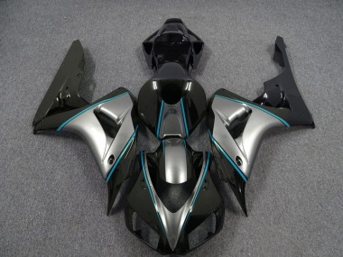 Silber Mit Blauem Nadelstreifen 06-07 Honda CBR1000RR Verkleidung