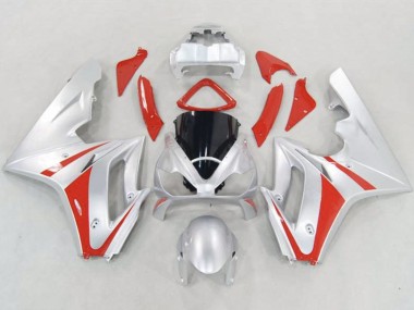 Silber & Rot 06-08 Triumph Daytona 675 Verkleidung