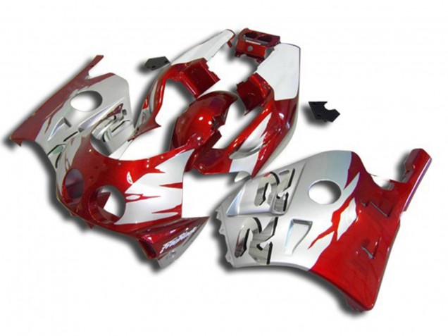 Silber Rot & Weiß 90-98 Honda CBR250RR Verkleidung