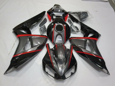 Silberschwarzer Rot Nadelstreifen 06-07 Honda CBR1000RR Verkleidung