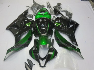 Spezial Grün Glänzendes Schwarz 09-12 Honda CBR600RR Verkleidung