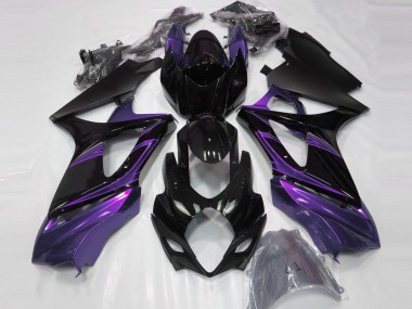 Stimmungsviolett & Schwarz Glänzend 07-08 Suzuki GSXR 1000 Verkleidung