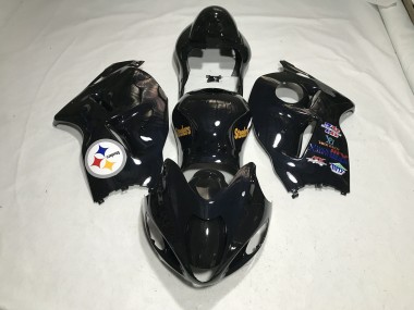 Teamlogo In Schwarz Glänzend 97-07 Suzuki GSXR 1300 Verkleidung