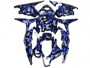 Tiefes Blauer Schnee Tarnung 09-12 Honda CBR600RR Verkleidung