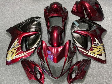 Tiefrot & Gold 08-20 Suzuki GSXR 1300 Verkleidung