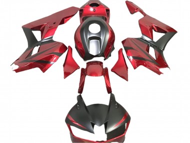 Tiefrot & Matt Schwarz 13-23 Honda CBR600RR Verkleidung