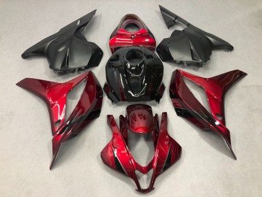 Tiefrot Mit Schwarz 09-12 Honda CBR600RR Verkleidung