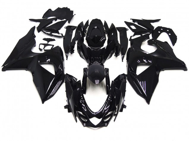 Vollglanz Schwarz 09-16 Suzuki GSXR 1000 Verkleidung